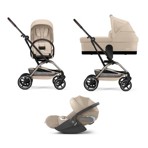 Cybex Trio Eezy S Twist+2 Almond Beige con Cloud T Plus I-Size