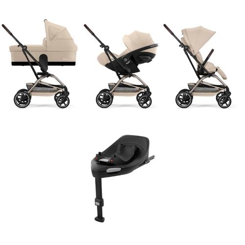Cybex 4 in 1 EEZY S TWIST+ 2 Almond Beige con Cloud G Plus e Isofix