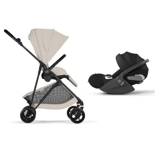 Cybex 2in1 Melio Carbon Dune Grey con Cloud T I-Size