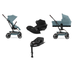 Cybex 4 in 1 Eezy S Twist+2 Tpe Stormy Blue con Cloud G I-Size e Isofix