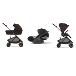 Cybex Trio Melio Carbon Chocolate Brown con Cloud T I-Size