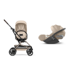 Cybex EEZY S TWIST+2 Almond Beige con Cloud T I-Size Plus