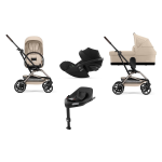 Cybex 4 in 1 Eezy S Twist+2 Almond Beige con Cloud G I-Size e Isofix