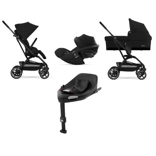 Cybex 4 in 1 EEZY S TWIST+ 2 BLK Magic Black con Cloud G e Isofix