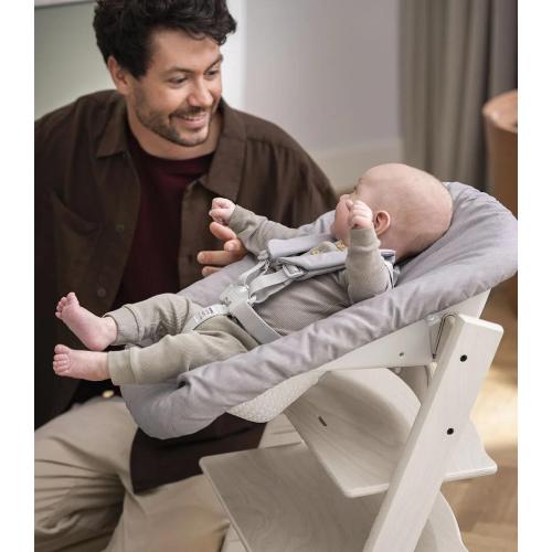 Stokke Seggiolone per neonati Tripp Trapp 2 in 1 Whitewash con Newborn