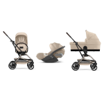 Cybex Trio Eezy S Twist+2 Almond Beige con Cloud T Plus I-Size