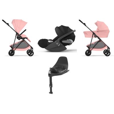 Cybex 4 in 1 Melio Carbon Candy Pink con Cloud T i-Size e Isofix