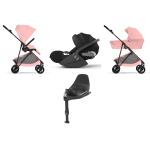 Cybex 4 in 1 Melio Carbon Candy Pink con Cloud T i-Size e Isofix