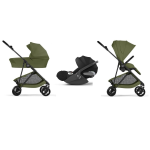 Cybex Trio Melio Carbon Moss Green con Cloud T I-Size