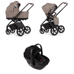 Venicci Set 3 in 1 Claro Almond con Tiago Black