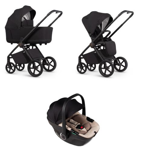 Venicci Set 3 in 1 Claro 2 Noir con Tiago Beige
