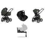 Venicci Set 4 in 1 Claro 2 Forest con Tiago Black e Isofix