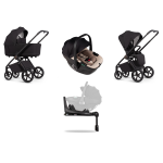 Venicci Set 4 in 1 Claro 2 Noir con Tiago Beige e Isofix