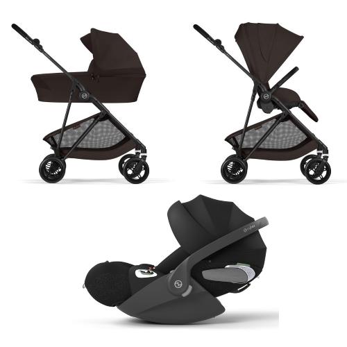 Cybex Trio Melio Chocolate Browun con Cloud T i-Size