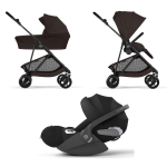 Cybex Trio Melio Chocolate Browun con Cloud T i-Size