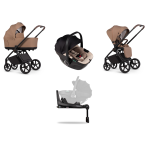 Venicci Set 4 in 1 Claro 2 Caramel con Tiago Beige e Isofix