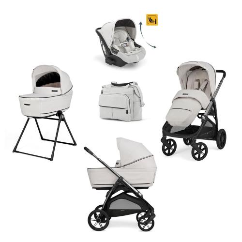 Trio Aptica Opal Ivory-Litio Black con Darwin Recline e borsa omaggio