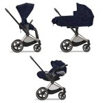 Cybex Trio Priam Rebellious Denim Blue-Rosegold e Cloud T i-Size