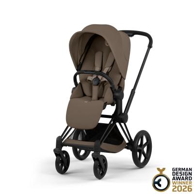 Cybex Duo Priam Comfort Matt Black-Coconut Brown