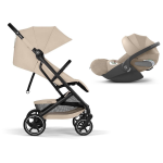 Cybex Travel System Beezy Almond Beige e Cloud T i-size Plus