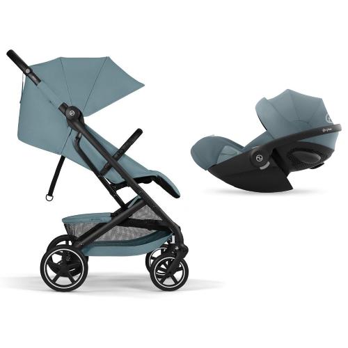 Cybex Travel System Beezy Stormy Blue con Cloud G i-size Plus