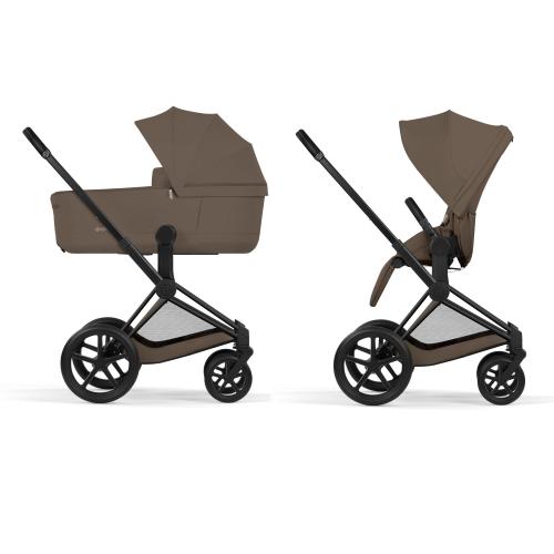 Cybex Duo Priam Comfort Matt Black-Coconut Brown
