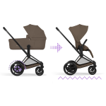 Cybex Duo ePriam Comfort Matt Black-Coconut Brown