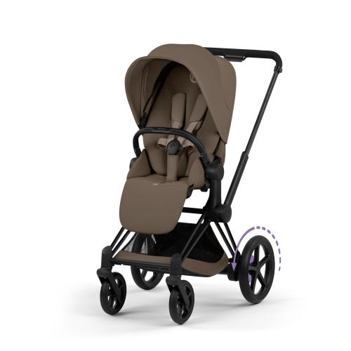 Cybex Duo ePriam Comfort Matt Black-Coconut Brown