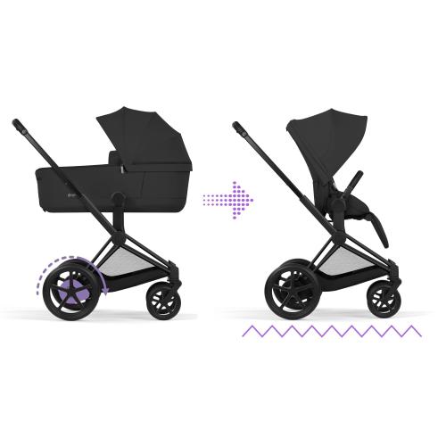 Cybex Duo ePriam Comfort Matt Black-Sepia Black