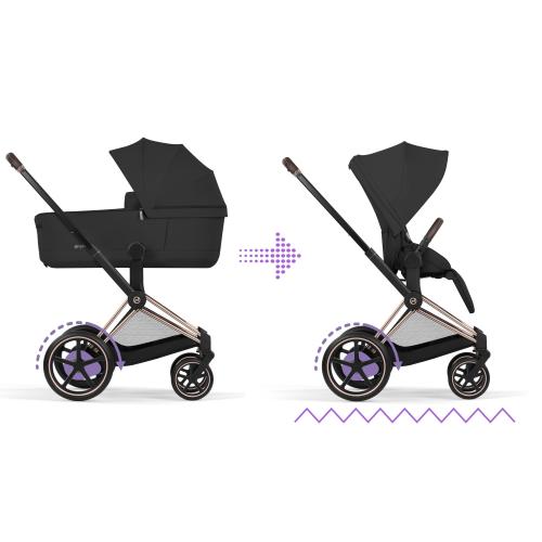 Cybex Duo ePriam Comfort Rosegold-Sepia Black