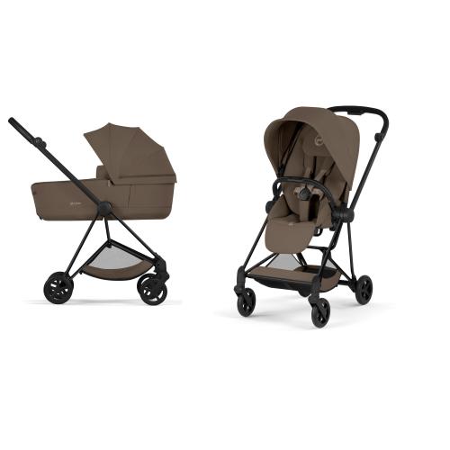 Cybex Duo Mios Comfort Matt black-Coconut Brown