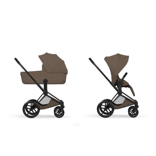 Cybex Duo Priam Style Matt Black-Coconut Brown