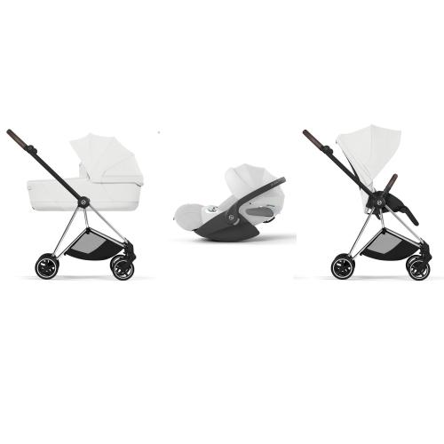 Cybex Trio Mios Style Chrome-Off White con Cloud T Plus