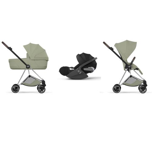 Cybex Trio Mios Style Chrome-Sage Green con Cloud T i-Size