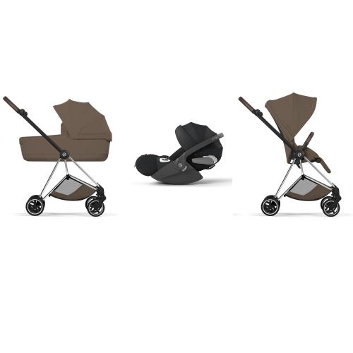 Cybex Trio Mios Style Chrome-Coconut Brown con Cloud T Plus