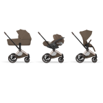 Cybex Priam Style Rosegold-Coconut Brown con Cloud T I-Size Plus