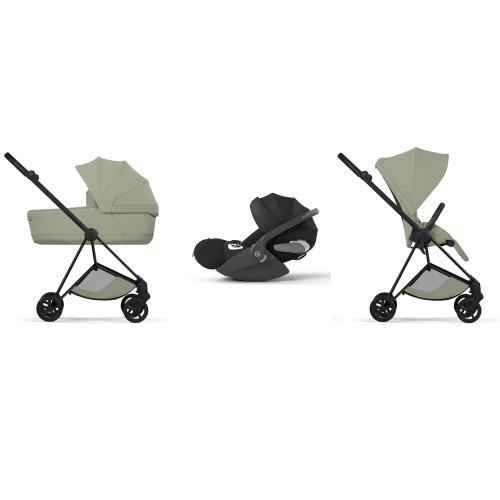 Cybex Trio Mios Style Matt Black-Sage Green con Cloud T Plus
