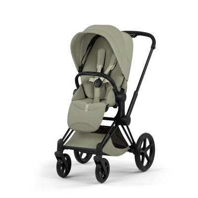 Cybex Trio Priam Style Sage Green con telaio Matt black e Cloud T I-Size Plus