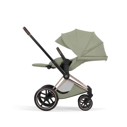 Cybex Platinum  PRIAM Style Trio Sage Green  Rosegold | rosegold con Cloud T Plus