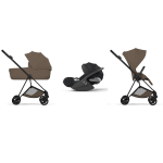Cybex Trio Mios Style Matt Black-Coconut Brown con Cloud T Plus