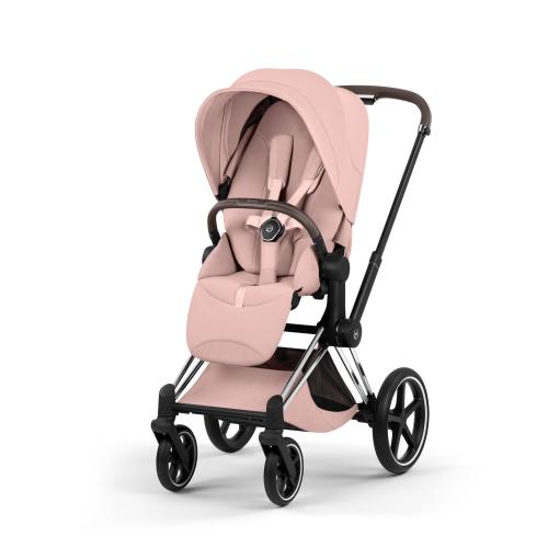 Cybex Trio  Priam Style Chrome-Peach Pink con Cloud T I-Size Plus
