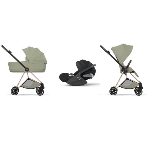 Cybex Trio Mios Style Rosegold-Sage Green con Cloud T Plus