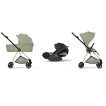 Cybex Trio Mios Style Rosegold-Sage Green con Cloud T Plus