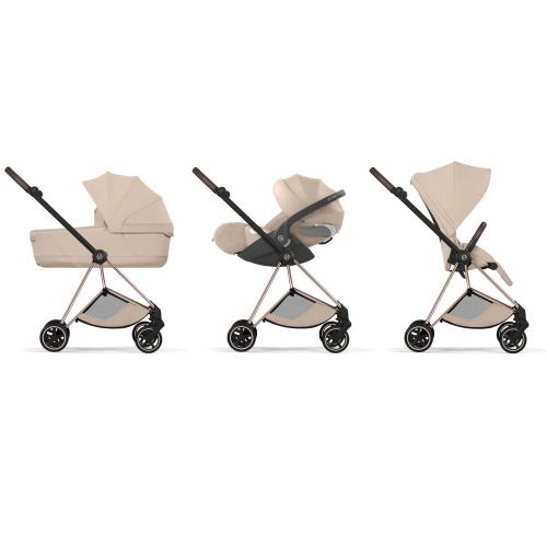 Cybex Trio Mios Style Rosegold-Cozy Beige con Cloud T Plus