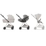 Cybex Trio Mios Style Rosegold-City Grey con Cloud T Plus