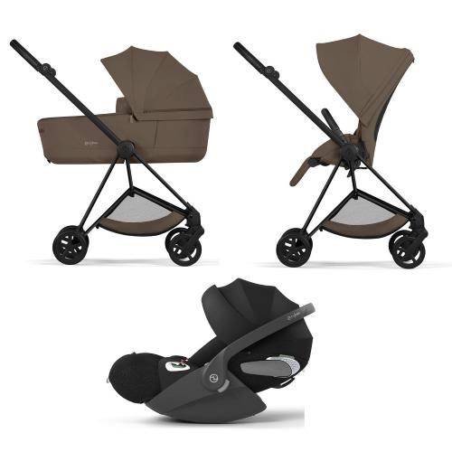 Cybex Trio Mios Comfort Matt black-Coconut Brown con Cloud T i-Size