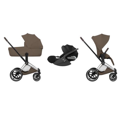 Cybex Trio Priam Style Chrome-Coconut Brown con Cloud T I-Size