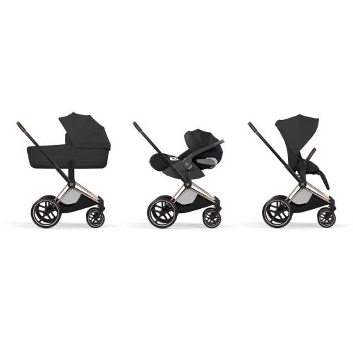 Cybex Trio Priam Style Rosegold-Sepia Black con Cloud T I-Size