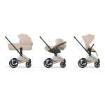 Cybex Trio Priam Style Chrome-Cozy Beige con Cloud T I-Size Plus