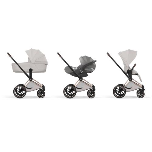Cybex Trio Priam Style Rosegold-City Grey con Cloud T I-Size Plus